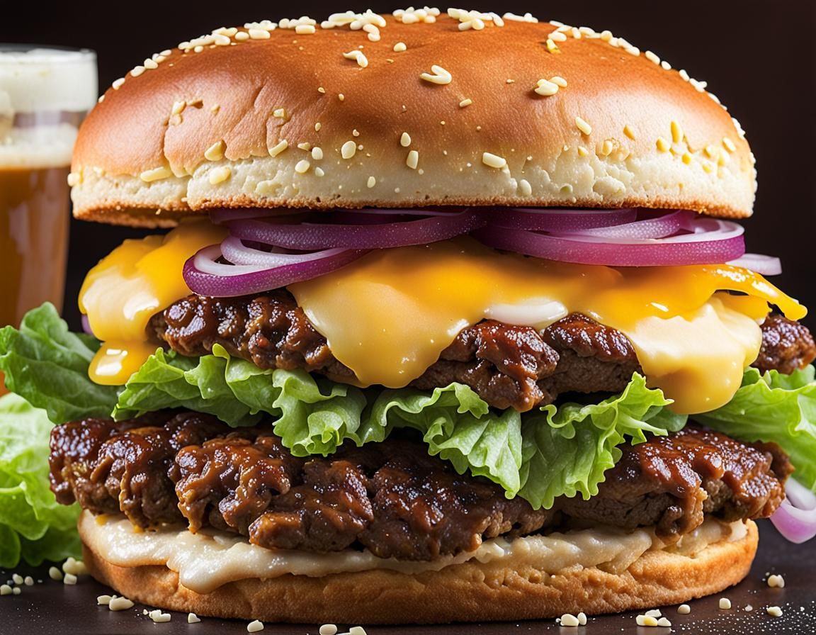 Classic Cheeseburger with All The Fixings