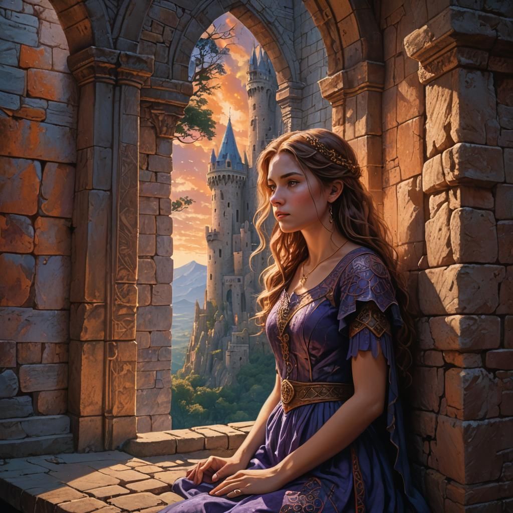 Mystical Tower View: Fantasy Concept Art