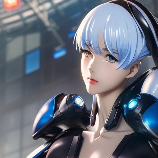 Rei Ayanami in Plugsuit: Anime Character Concept Art