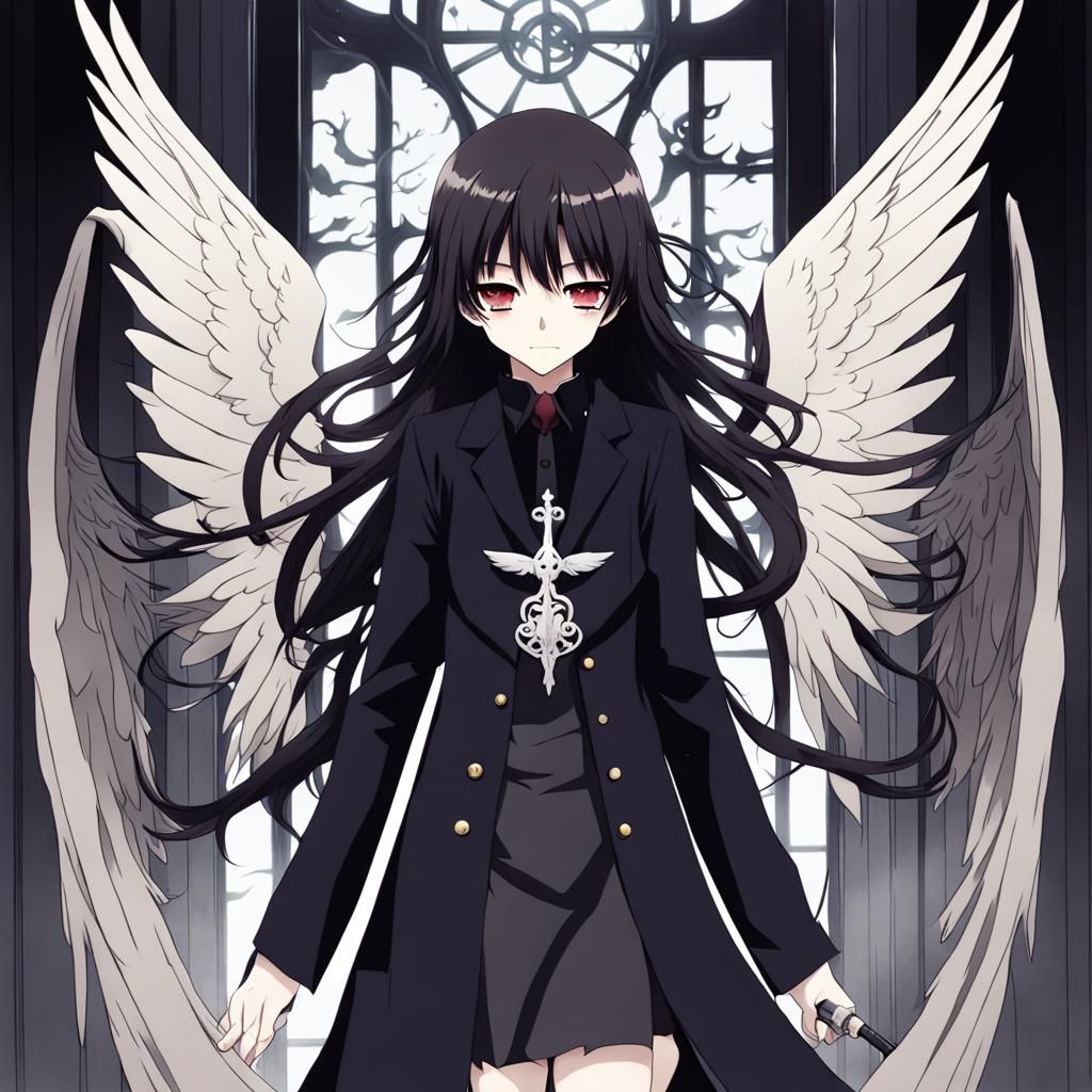 Anime Angel of Death in Manga Style