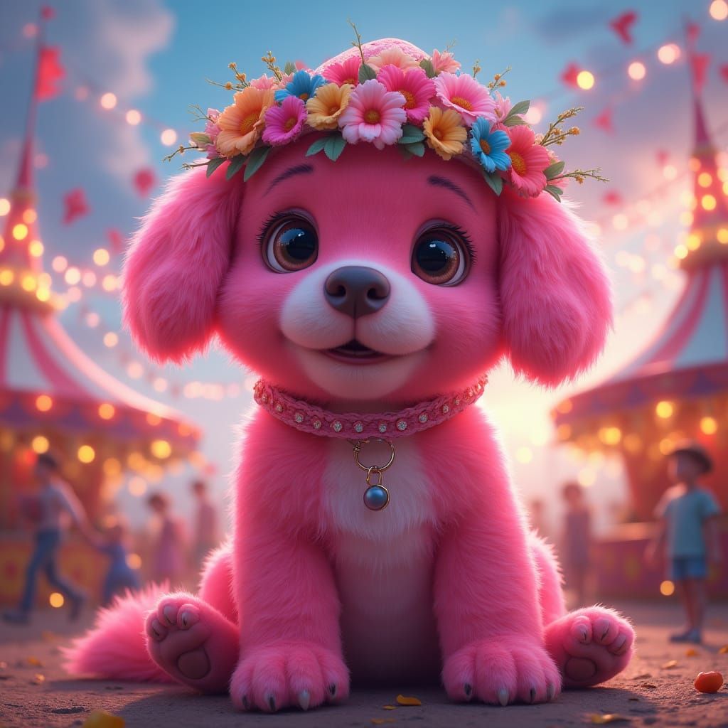 Pink Puppy Spreads Love in Digital Circus