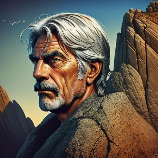 Sam Elliott and George Strait on Mount Rushmore