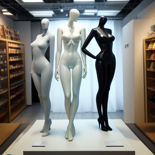 Playful Mannequin in Whimsical Poses