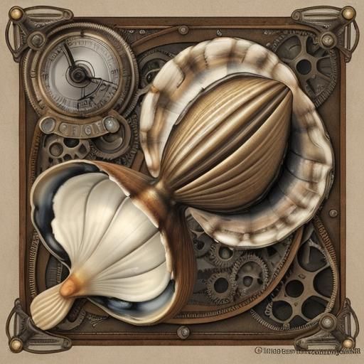 Steampunk Bivalve Clam in Flatcap