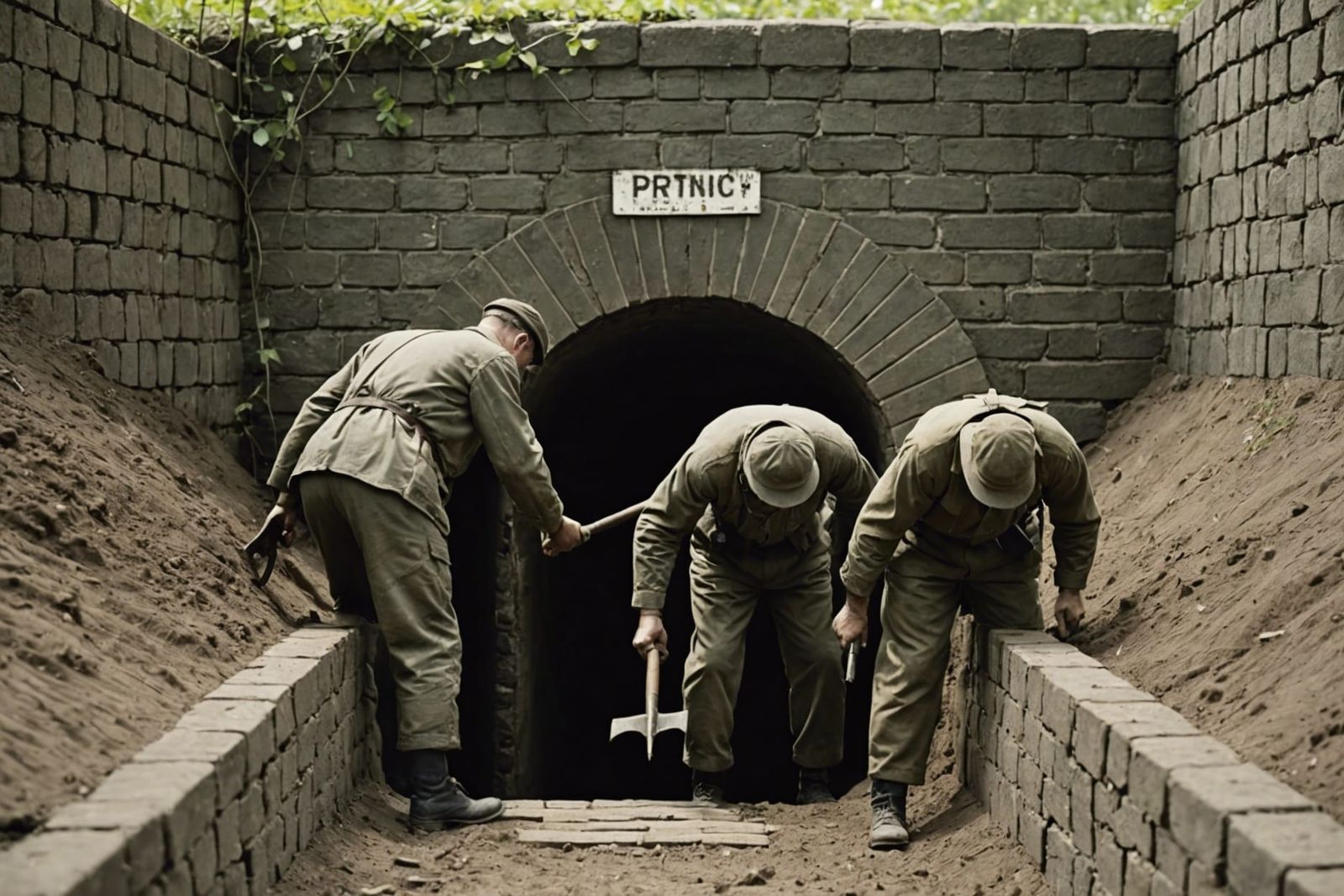 WWII Prisoners Methodically Dig Escape Tunnel