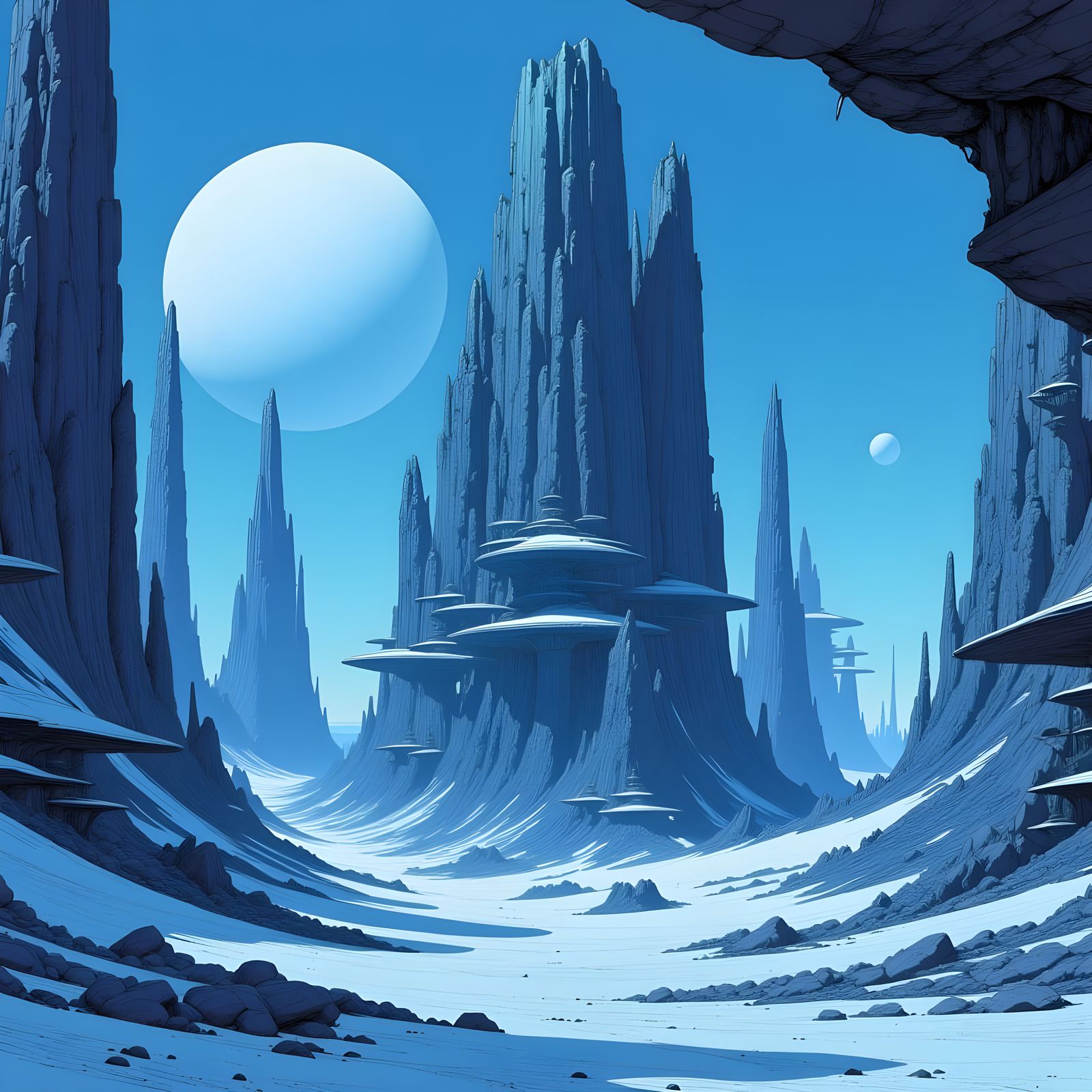 Ethereal Bioorganic Metropolis on a Glacial Exoplanet