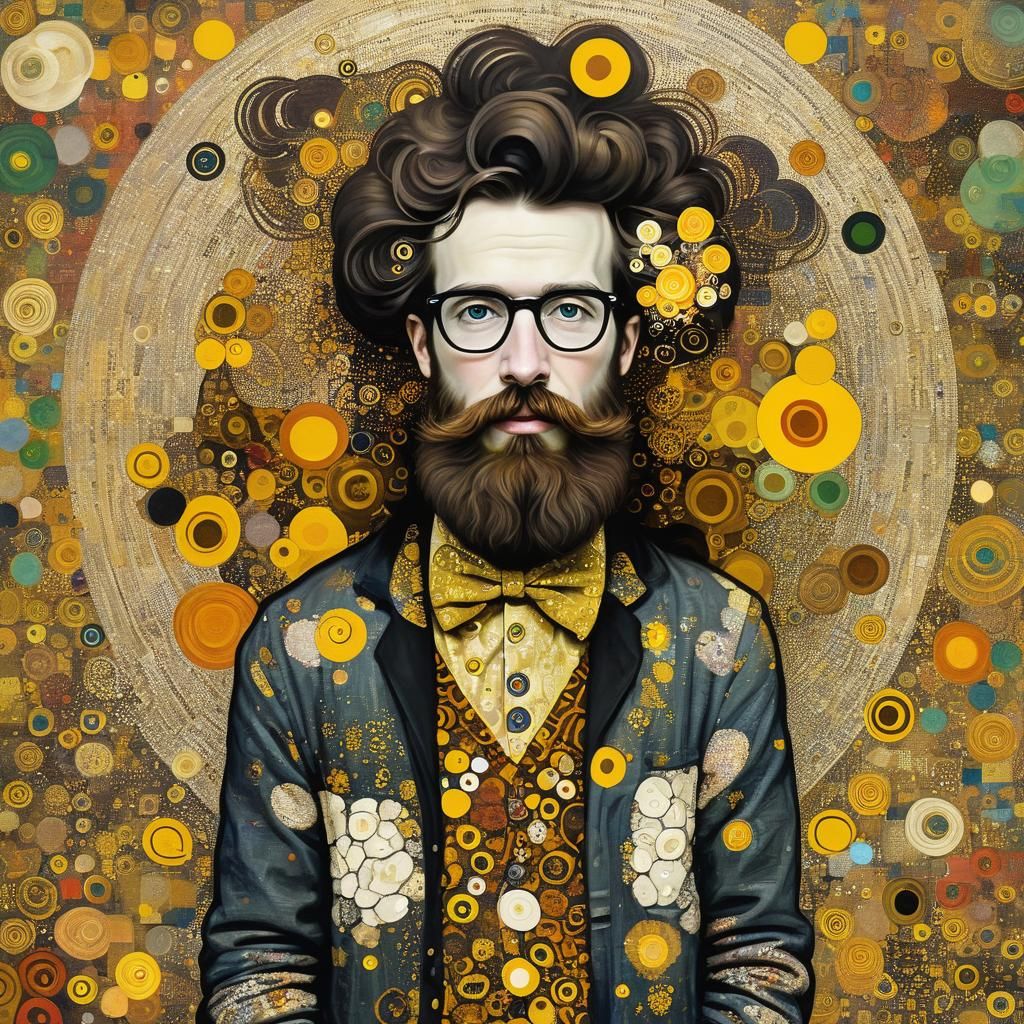 Hipster Klimt: A Modern Take on Classic Art