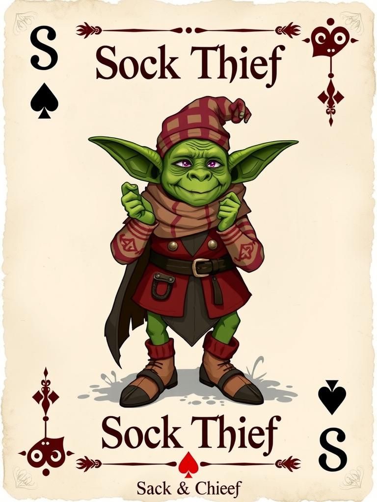 Sock Thief Goblin Character Card