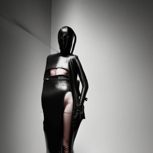 Avant-Garde Latex Bondage Fashion Inspired by McQueen