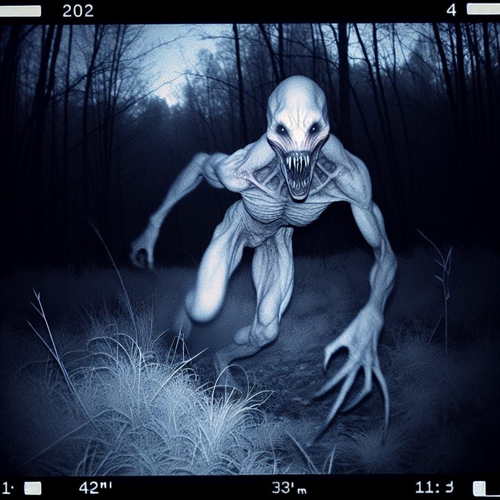 Terrifying Hairless Beast Captured on Wildlife Camera