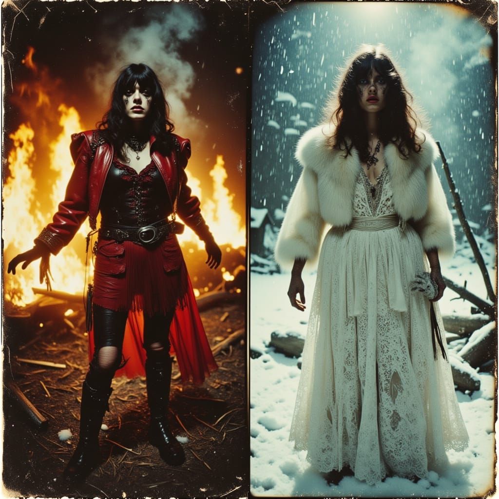 Grunge Goth Women of Fire and Ice