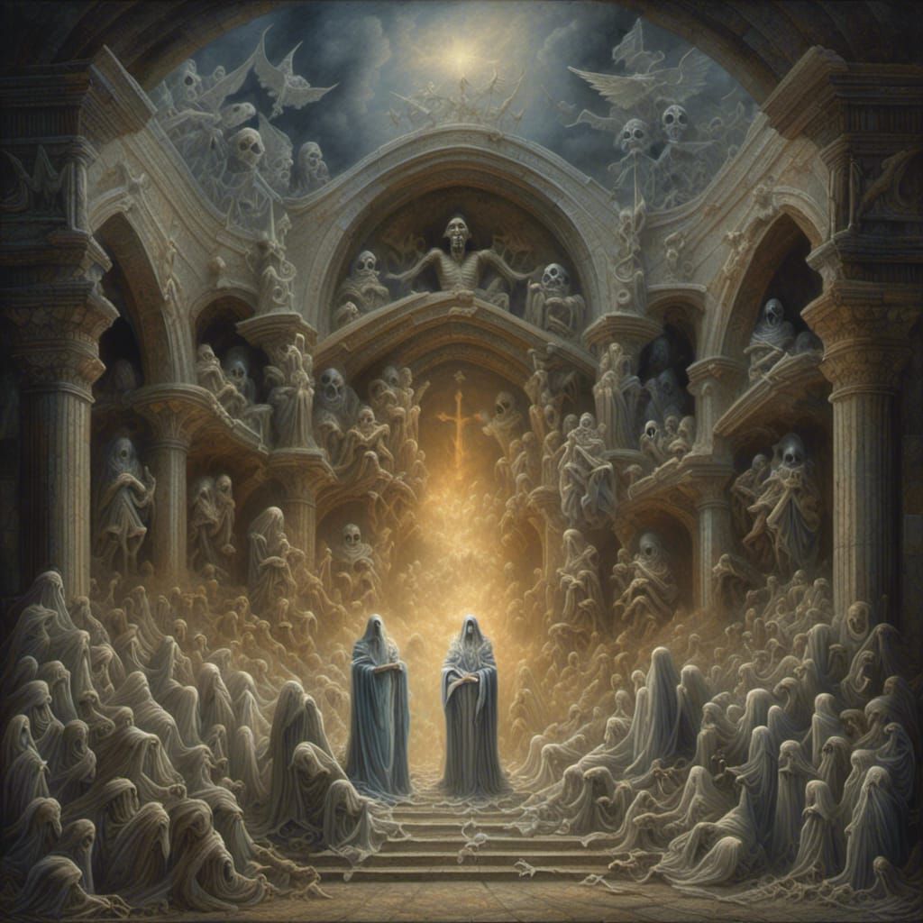 Heavenly Palace Ossuary: Gothic Art Inspired by Dore