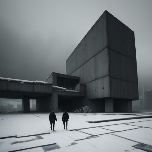 a@U-goth a@B-fractal hard different holes monolitic concrete...