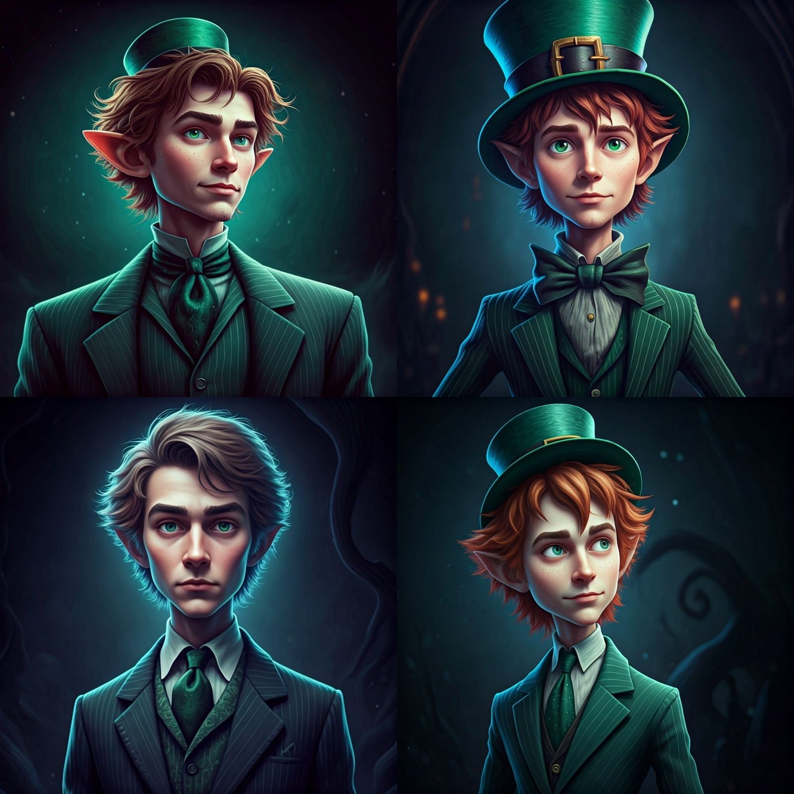 Leprechaun in a Dark Fantasy Style