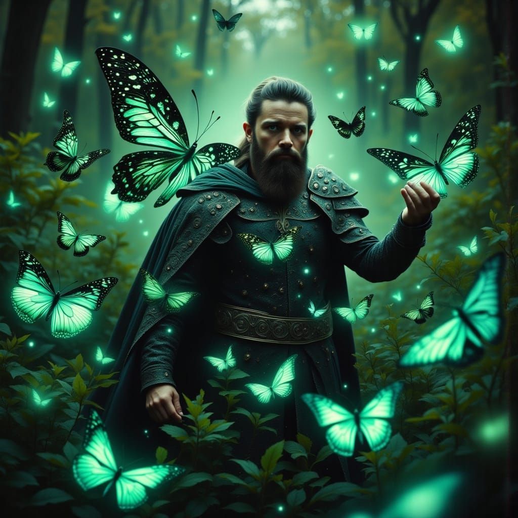 Majestic Butterfly King of Compassion in Astral Armor