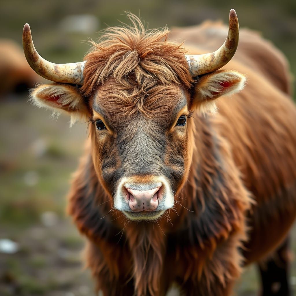 Image of a Young Yak
