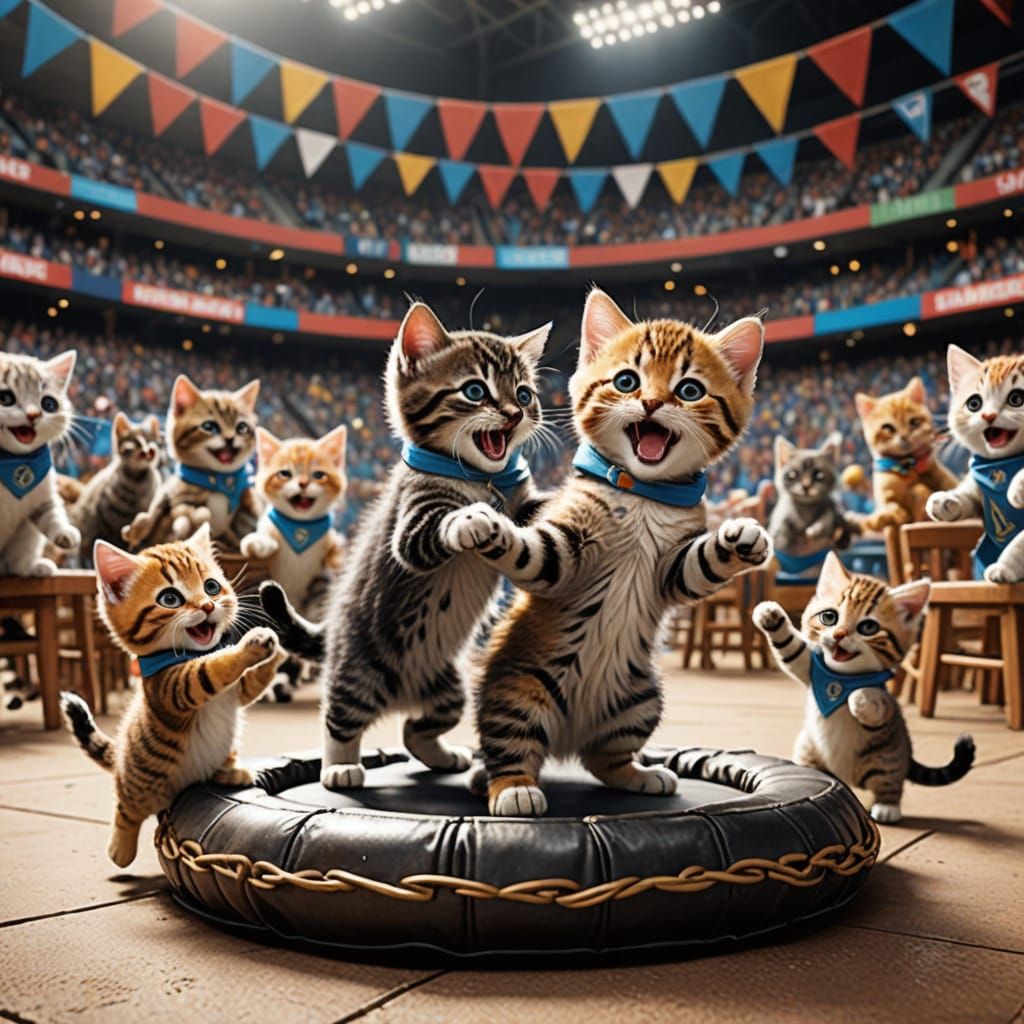 wrestling with cuteness