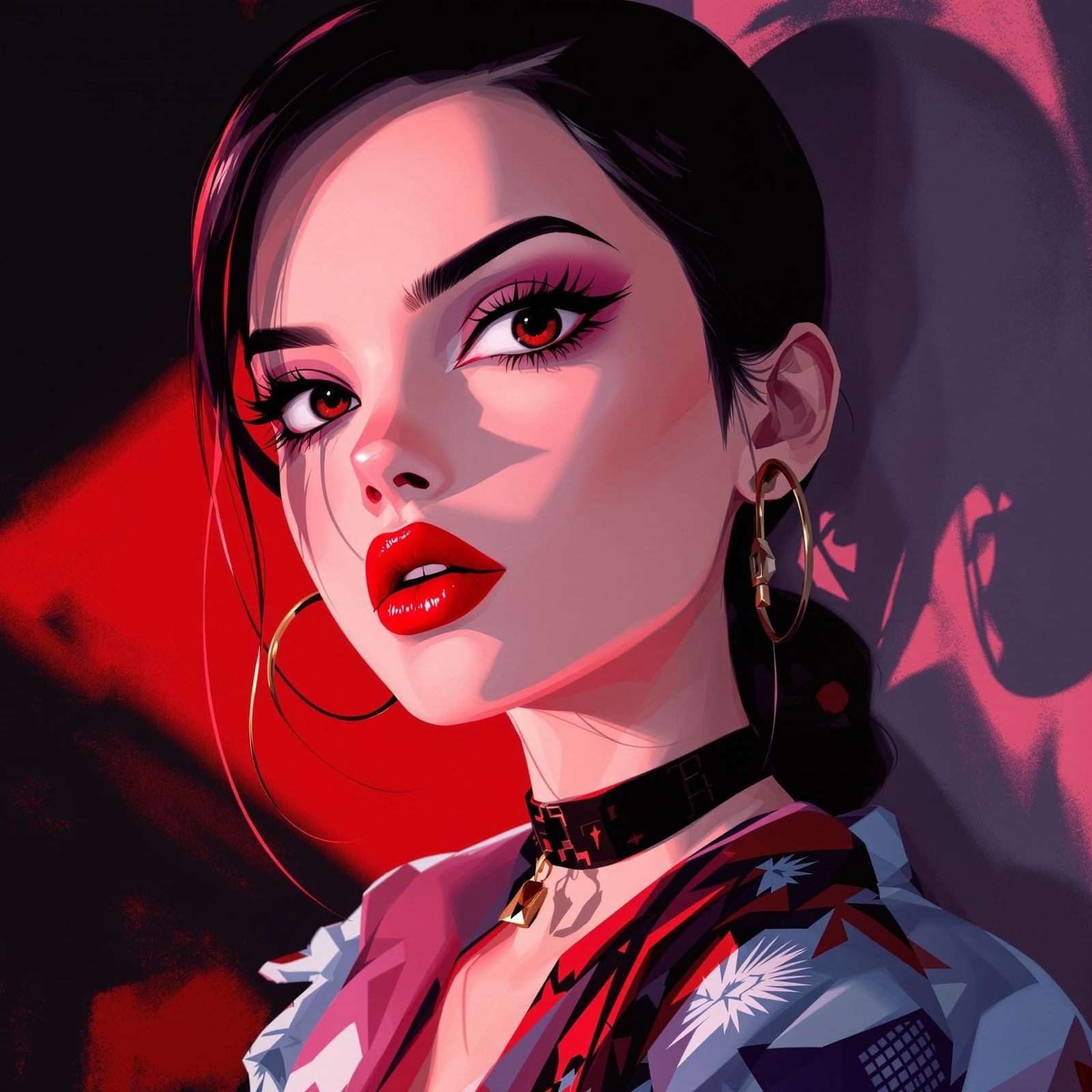 Anime Diva with Bold Manga Style