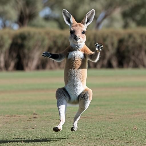 Kangaroo Joey's First Hop