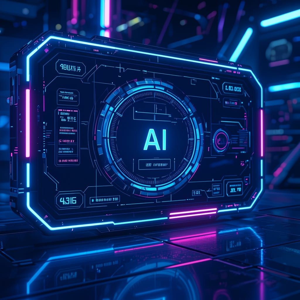 Visually Cool Photo Representing a User Interface