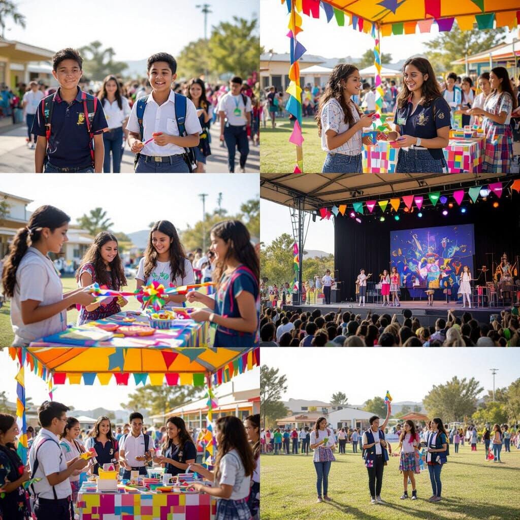 Vibrant School Carnival Day Captured in Documentary Style