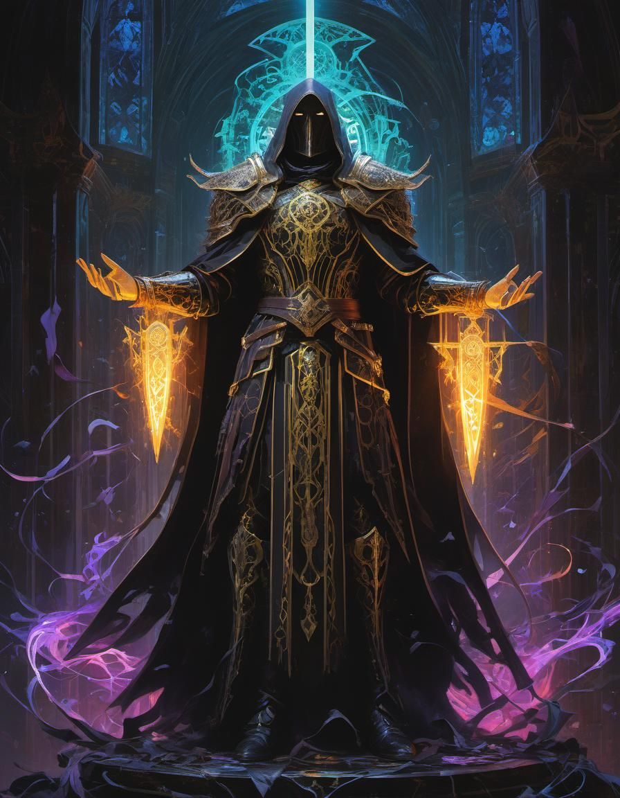 Anime Style Death Knight Necromancer Portrait