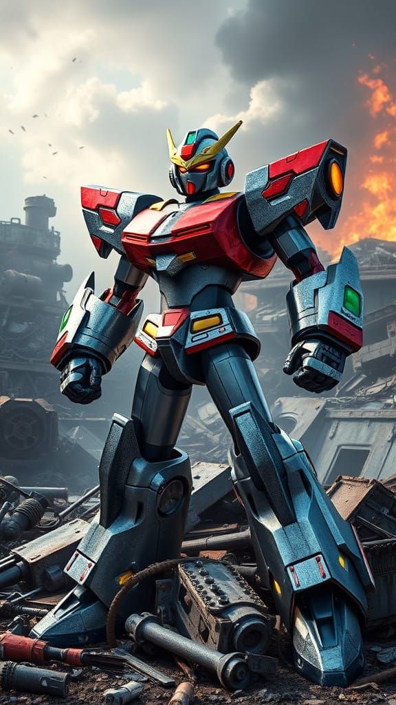 Cyberpunk Mecha Hybrid