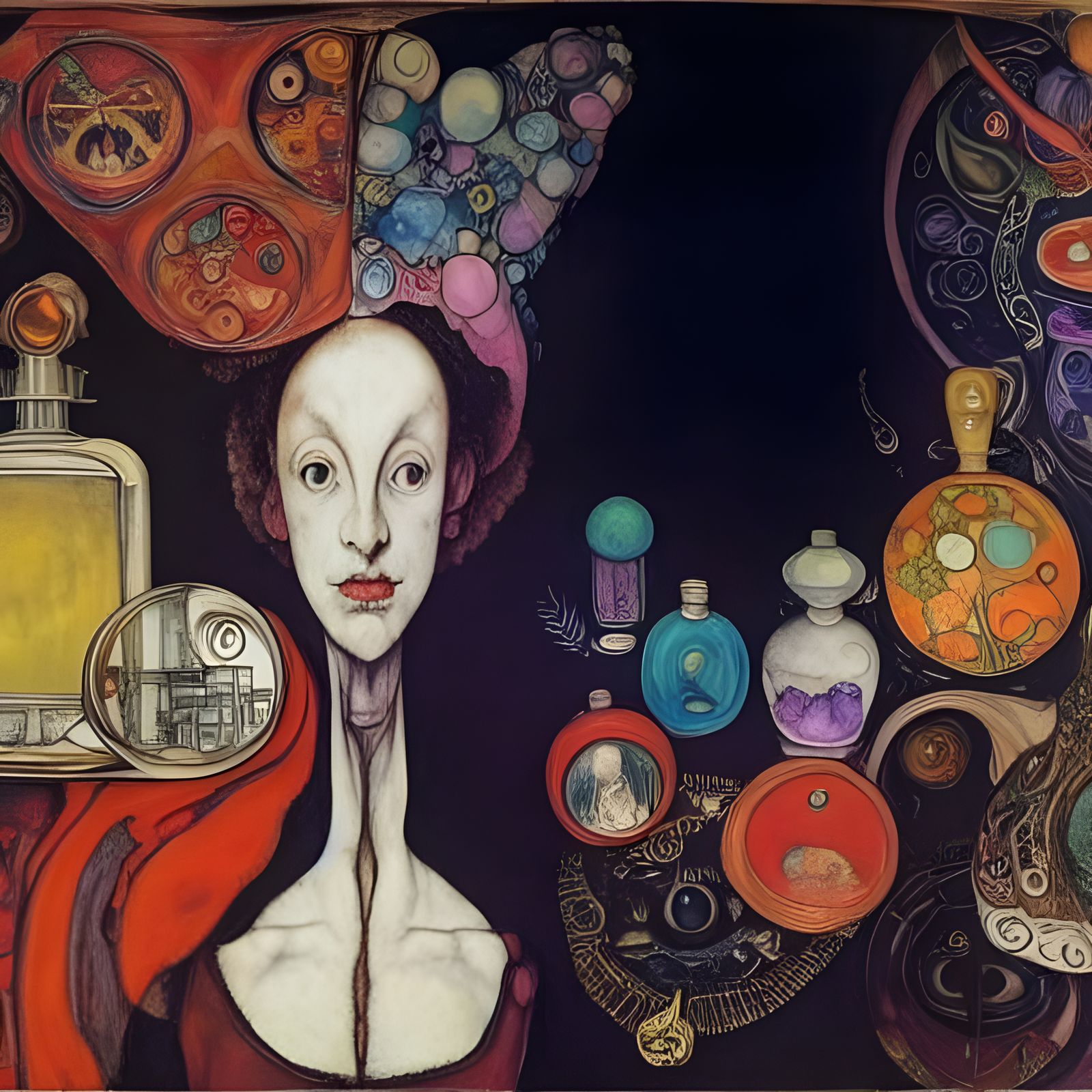 Macabre Apothecary Amidst Gothic Oddities