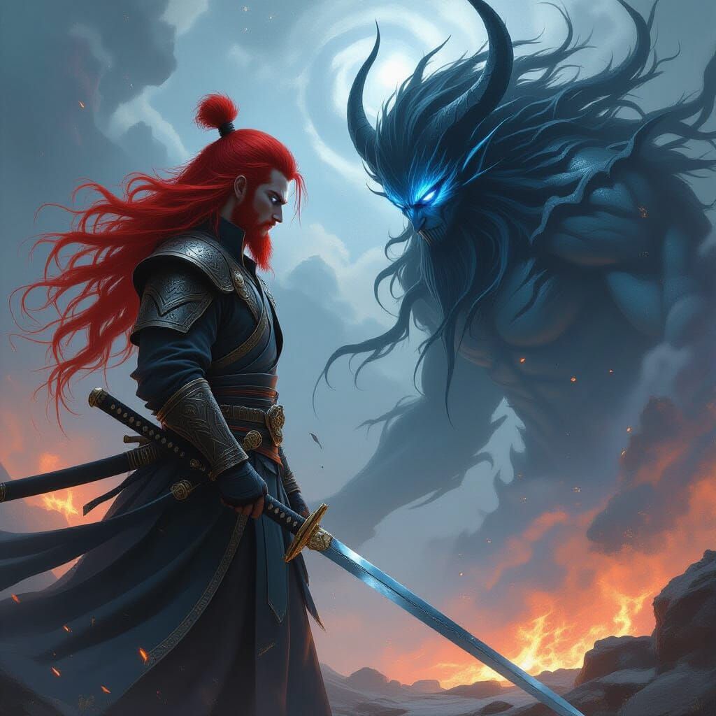 Kairos: God of Void and Fatherhood with Katana