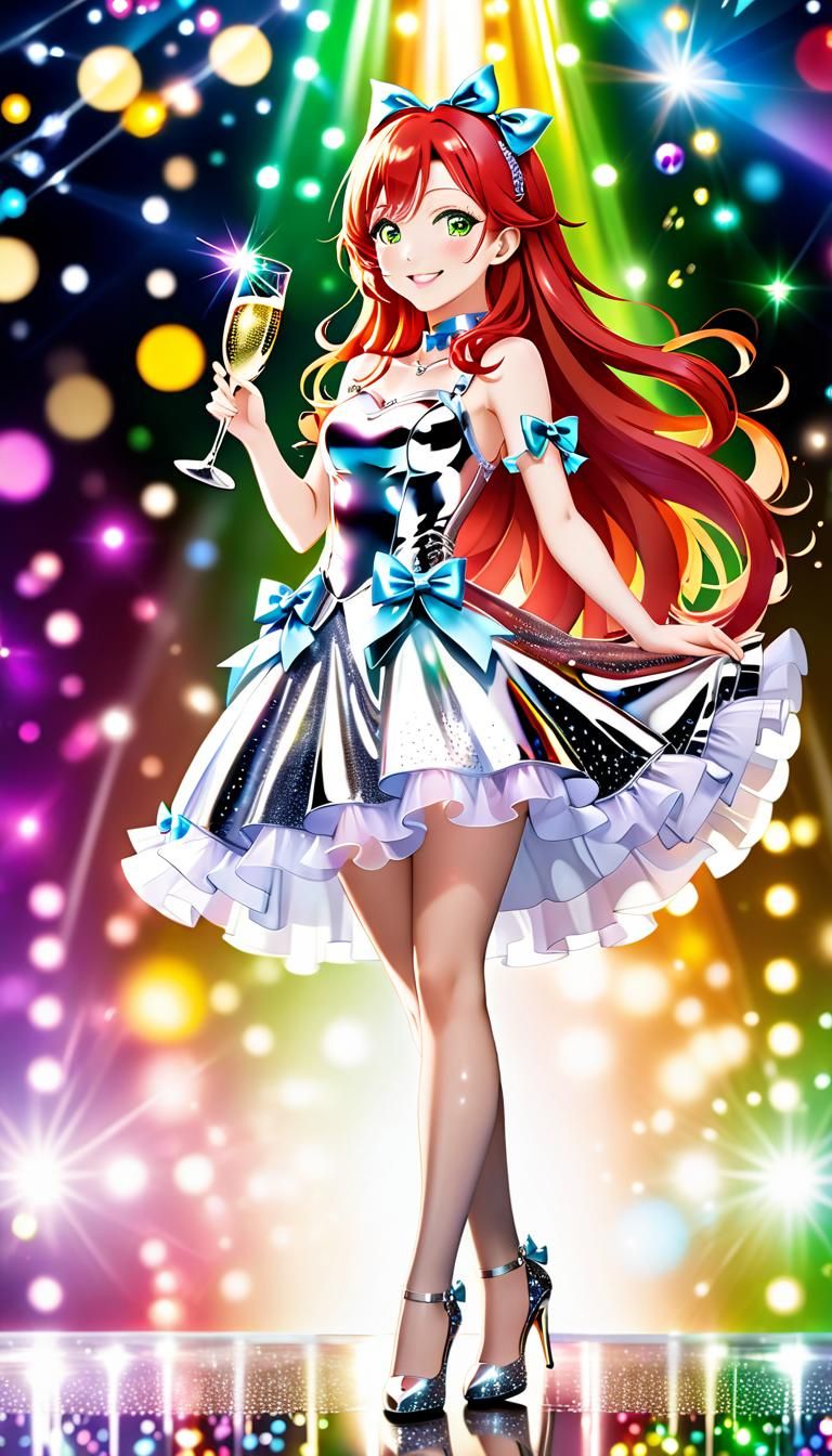 Party Dress for @darkBlue shoes.