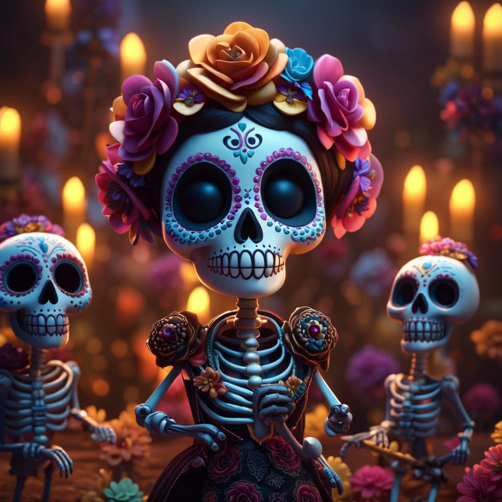 Day Of The Dead Skellies...