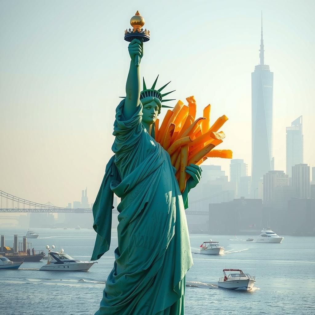 Freedom Fries: A Statue of Snack-titude