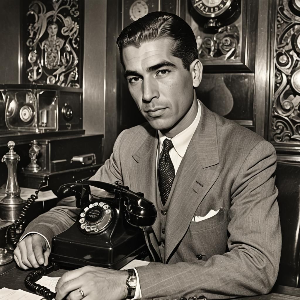 Lucky Luciano at Art Deco Nightclub