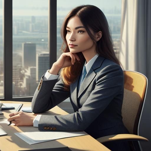 Job Interview Concept Art: Candidate and Hiring Manager