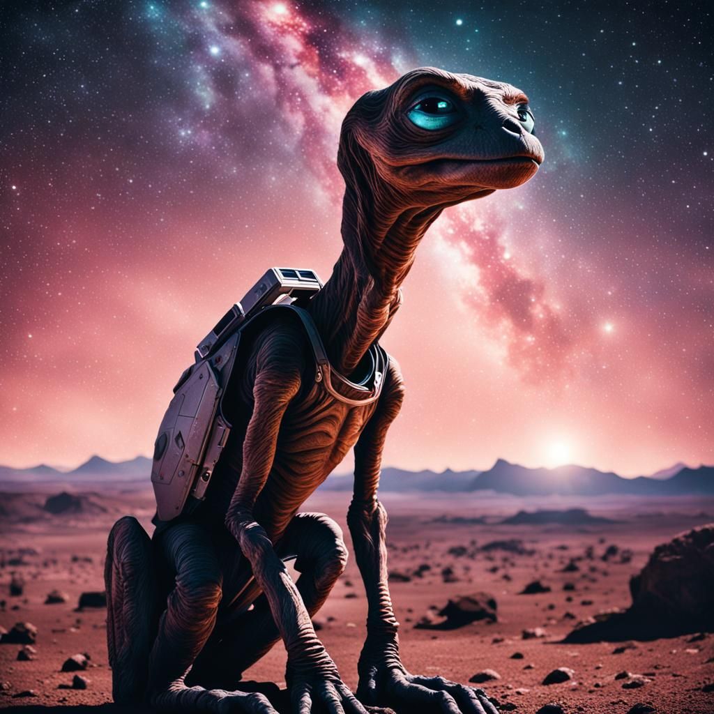 Cute E.T. in a Stunning Universe: Film Still