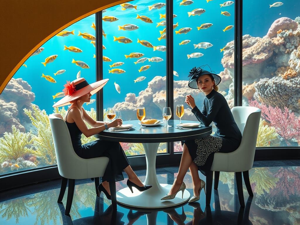 Enjoying an afternoon deep beneath the ocean