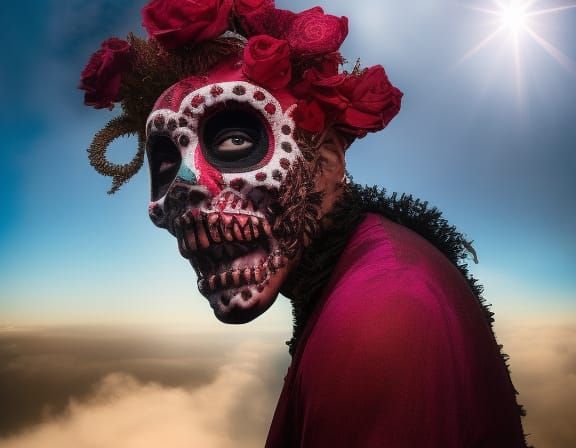 Elegua Portrait: Sinister Santeria Spirit in Digital Art