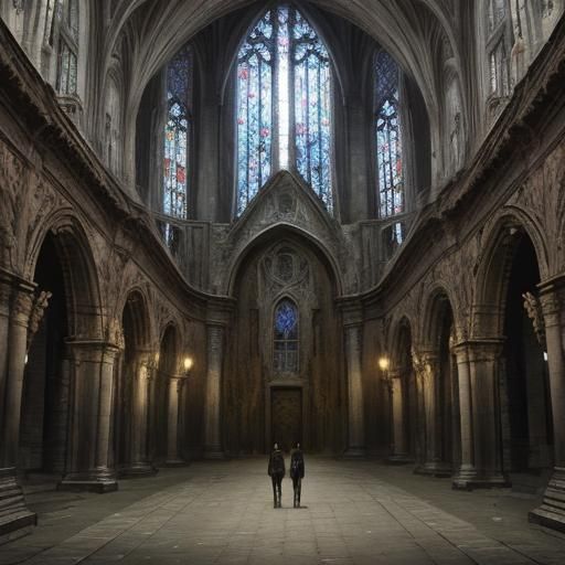 Abstract Expressionist Composition in Bold Colors