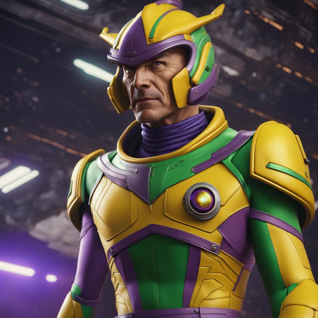 Live-Action Zarbon Piloting Starship in Star Trek Style