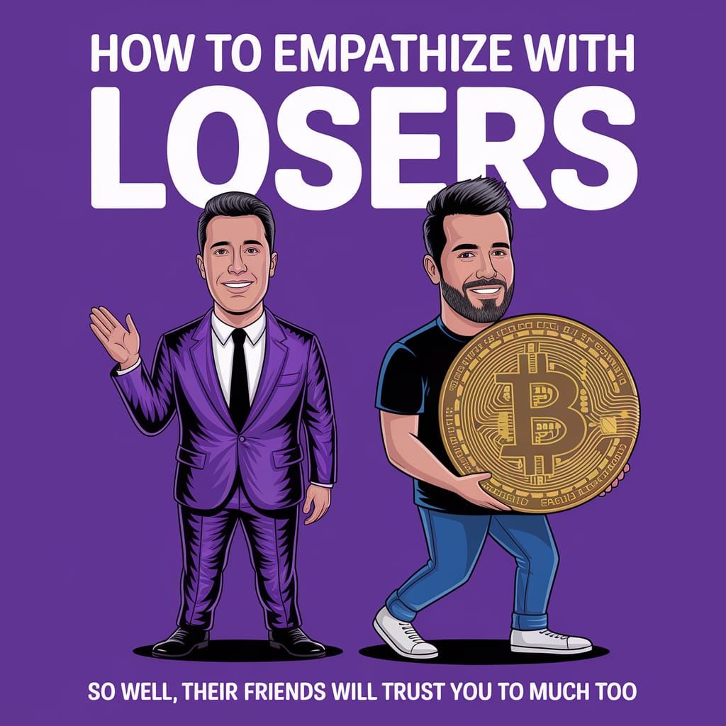 Empathize with Losers Book Cover: Televangelist & Bitcoin