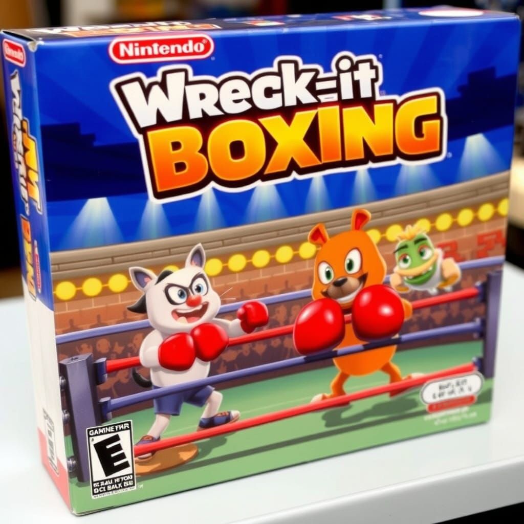 Retro Nintendo Game Box Art: Wreck-it Boxing