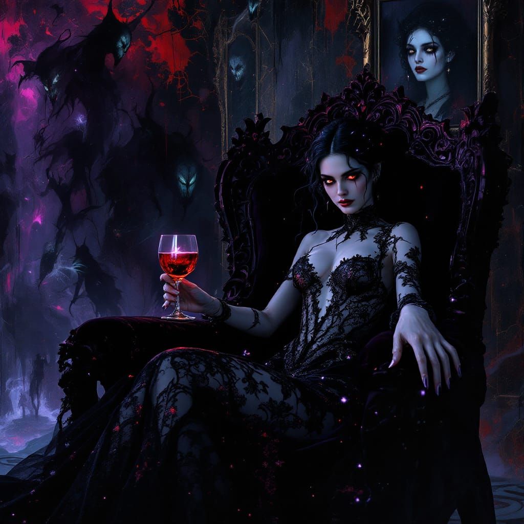 Gothic Romance: Lady Isolde in Obsidian Court