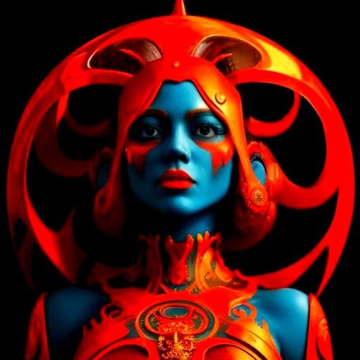 Surreal Glamour: A Vibrant Photorealistic Masterpiece