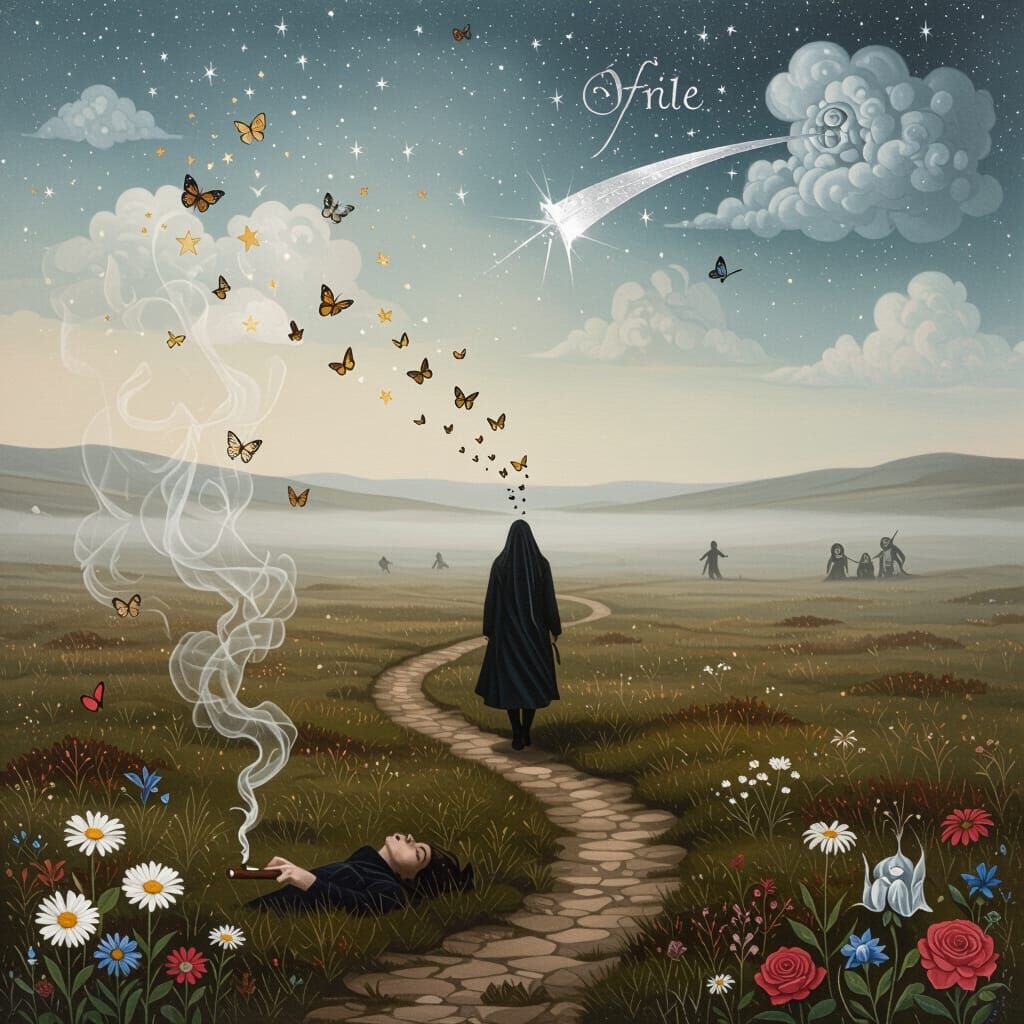 Surreal Moorland Journey With Cosmic Visions