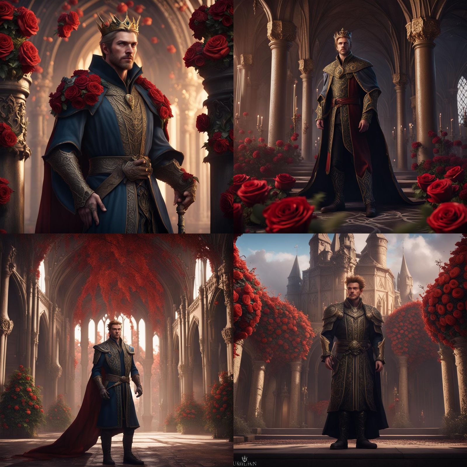 Tamlin: King of Thorns in Detailed Matte Painting