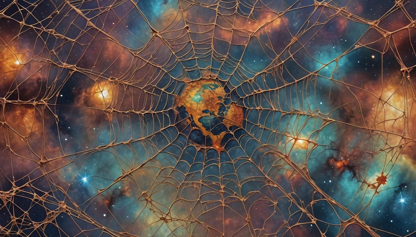 Earth Trapped: Abstract Nebulae Web Art