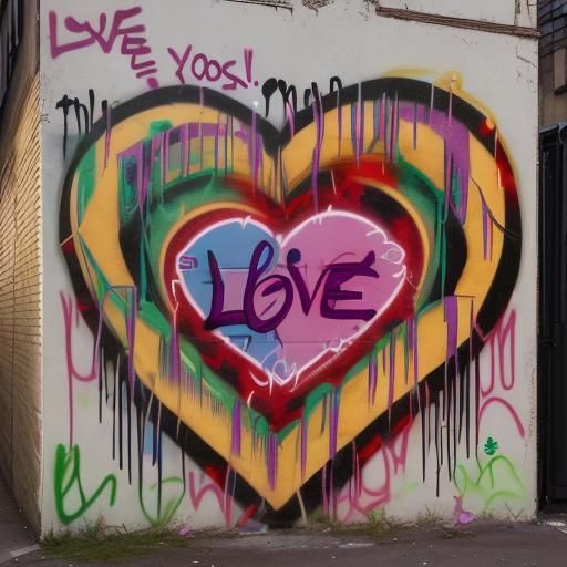 Graffiti Art: Love Yourself Message
