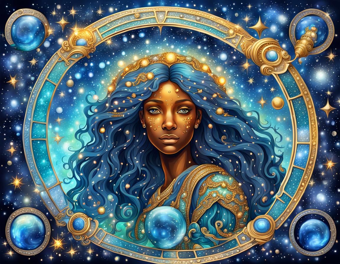 Magical Aquarius Zodiac Sign in Vivid Detail