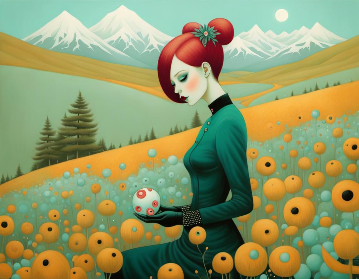 Surreal Figures with Dreamlike Atmosphere