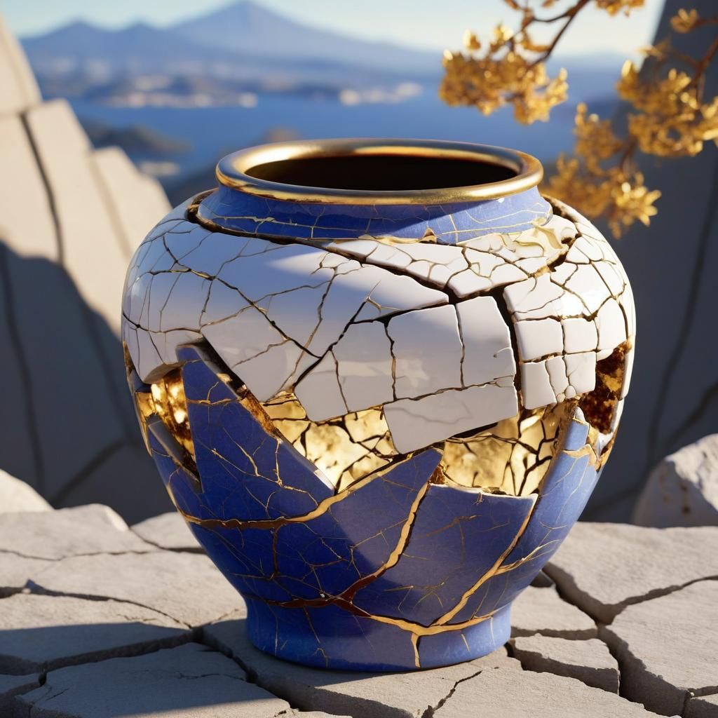 Kintsugi: Golden Repair in a Japanese Landscape